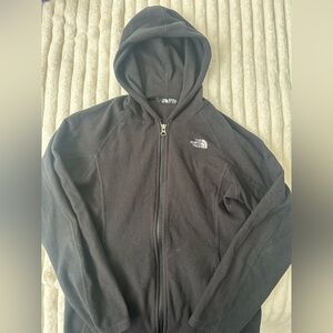 The North Face Black Fleece Hoodie Jacket Girls Large 14/16